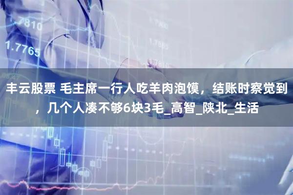 丰云股票 毛主席一行人吃羊肉泡馍，结账时察觉到，几个人凑不够6块3毛_高智_陕北_生活